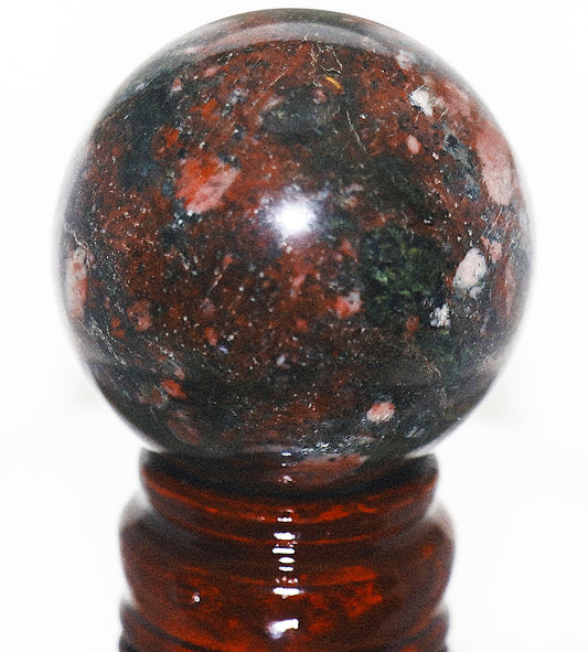 50mm Rose Stone Sphere & Stand