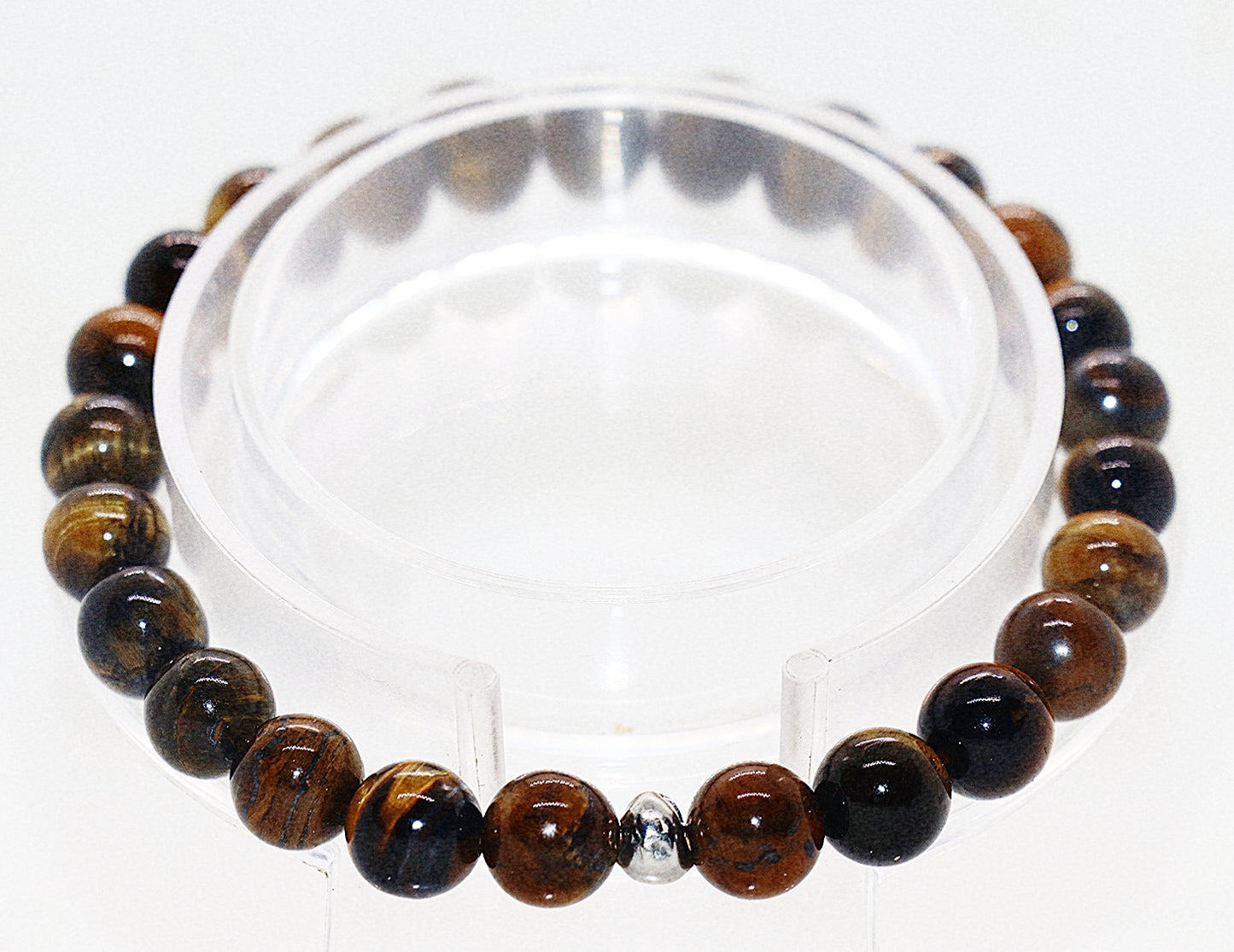 Pulsera de piedra preciosa de ojo de tigre amarillo