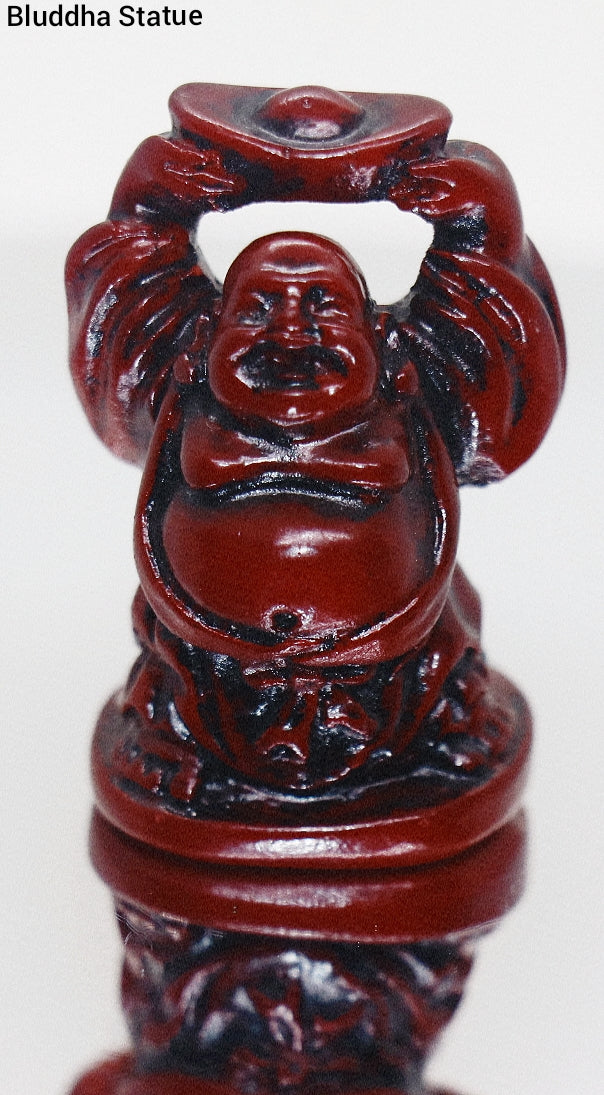 Min Buda feliz de granate rojo