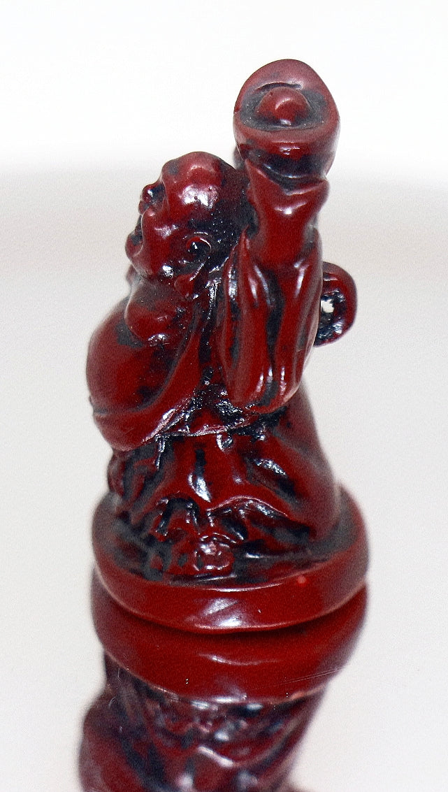 Min Buda feliz de granate rojo