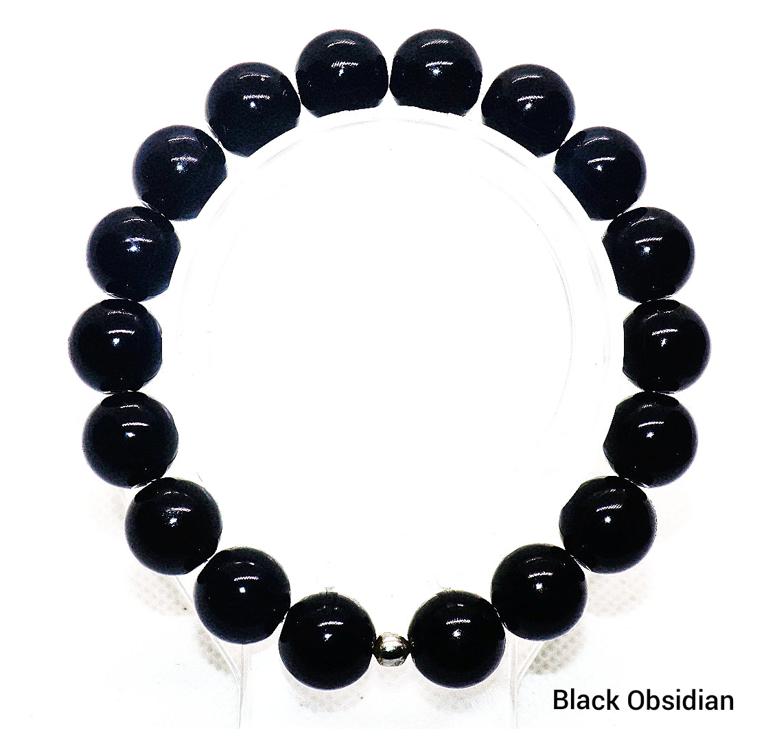 Black Obsidian Gemstone Bracelet
