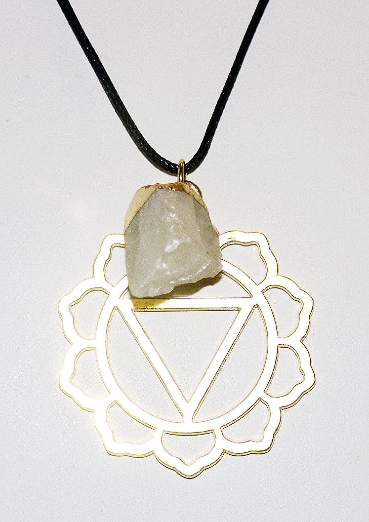 Colgante y collar de citrino para el chakra del plexo solar