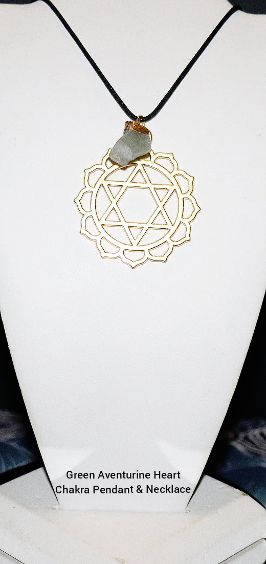 Colgante de aventurina verde para el chakra del corazón