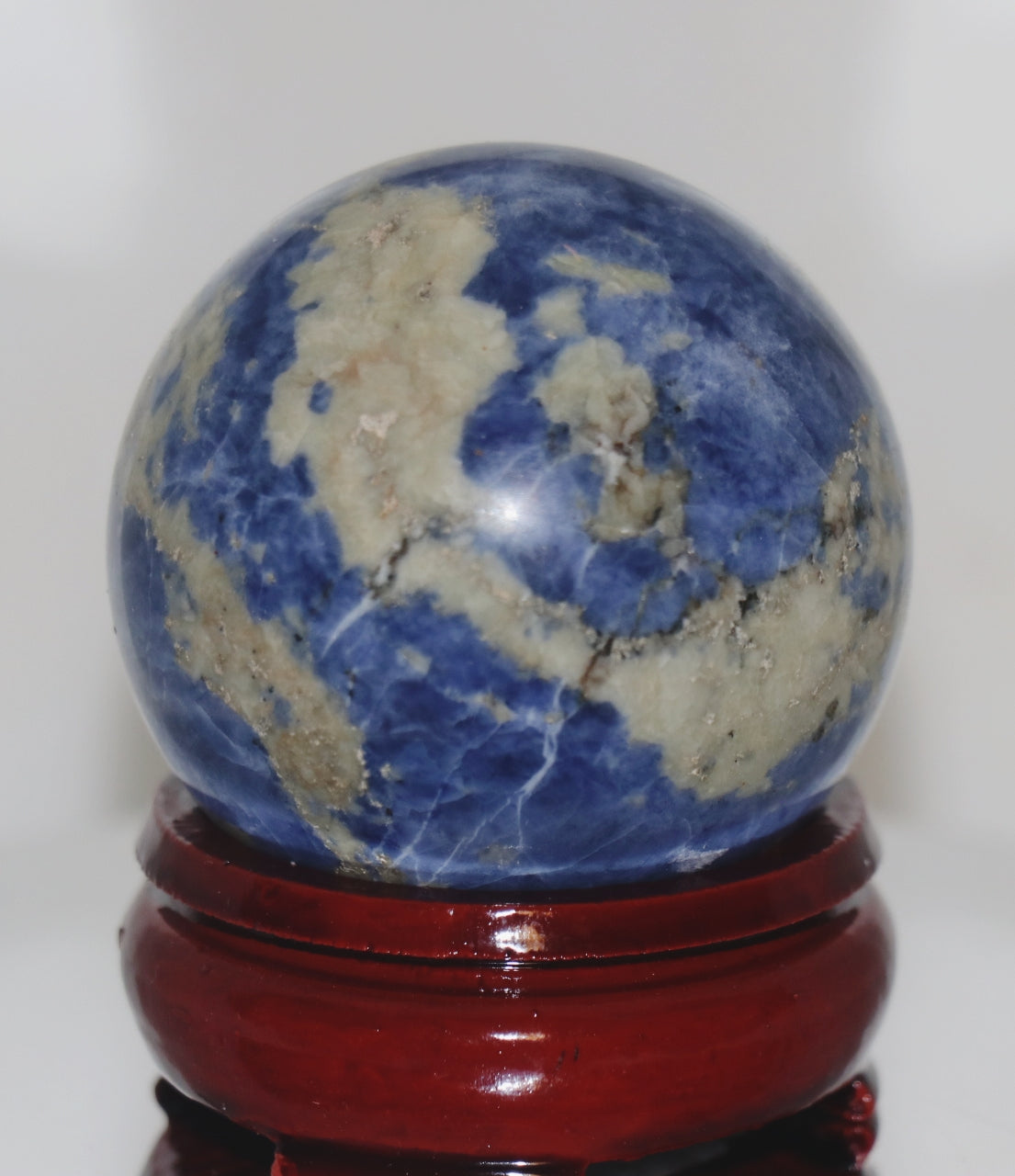 50mm Sodalite Gemstone Sphere & Stand