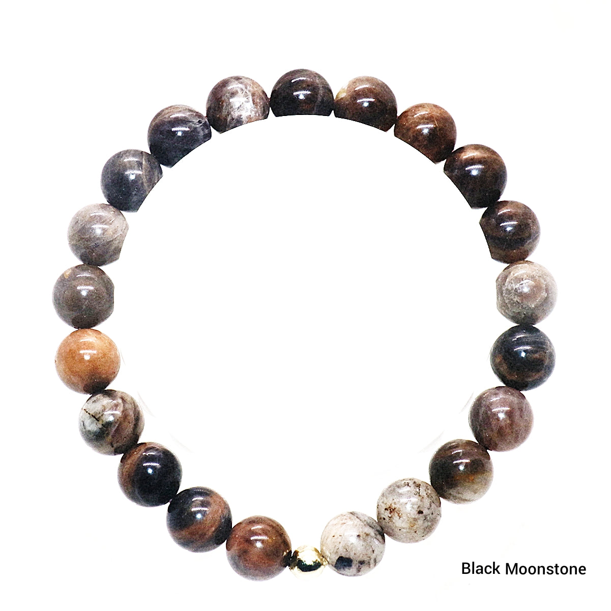 Rare Black Moonstone Gemstone Bracelet
