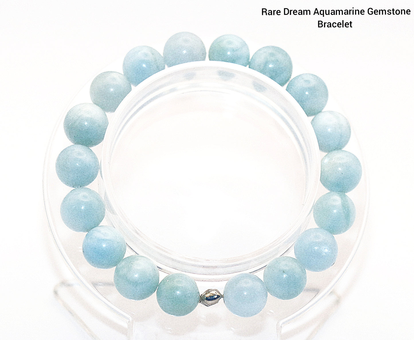 Pulsera de aguamarina de ensueño poco común