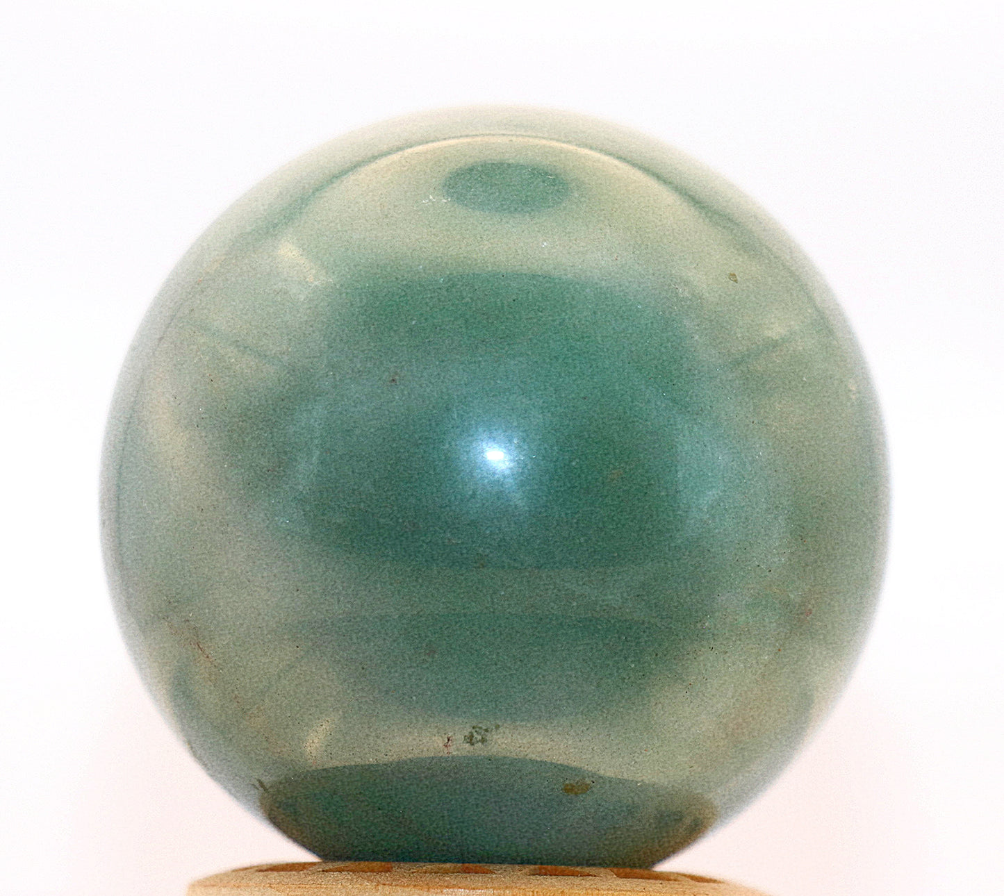 65mm Green Adventurine Gemstone Sphere & Green Adventurine Stand