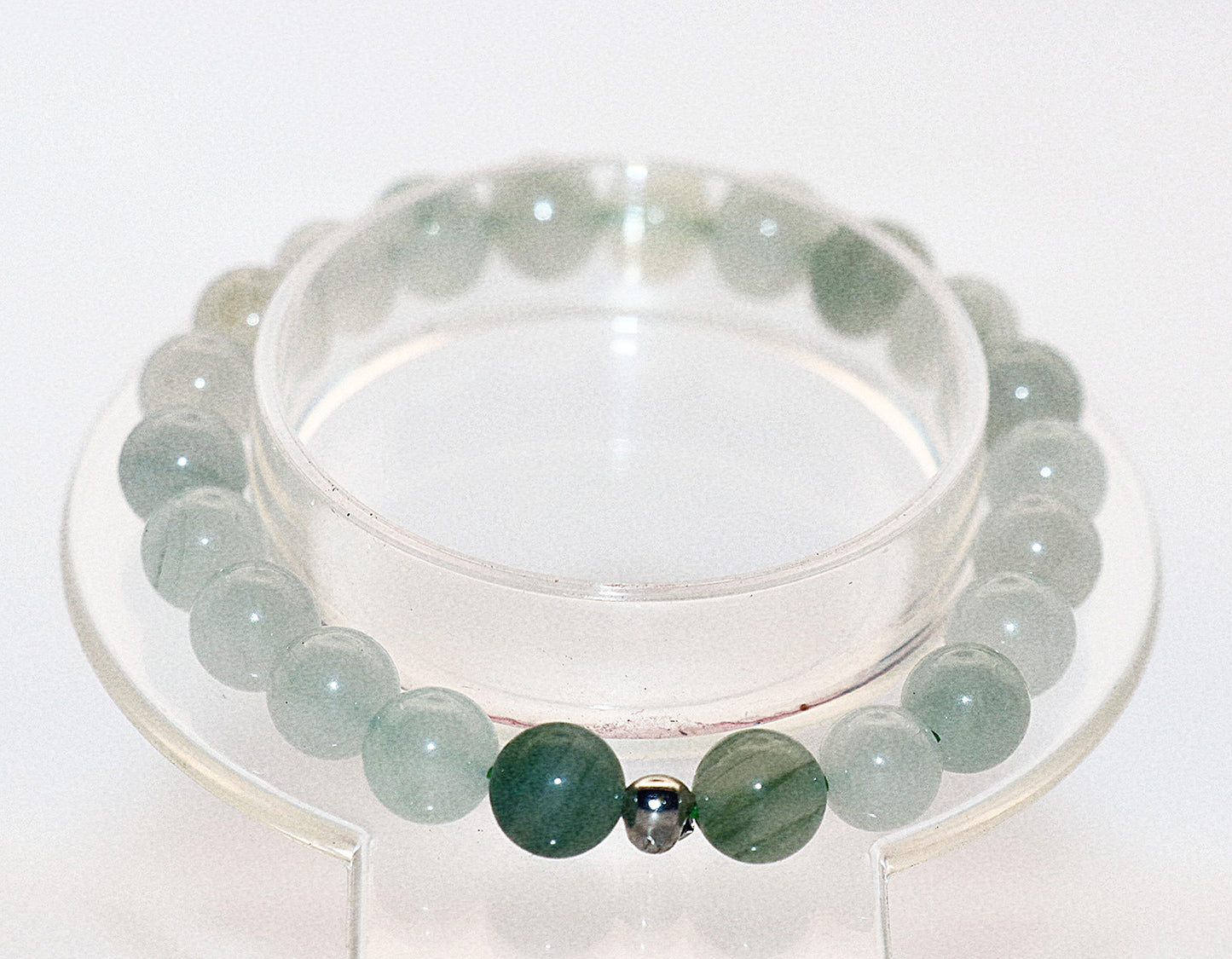 Emerald Green Jade Gemstone Bracelet