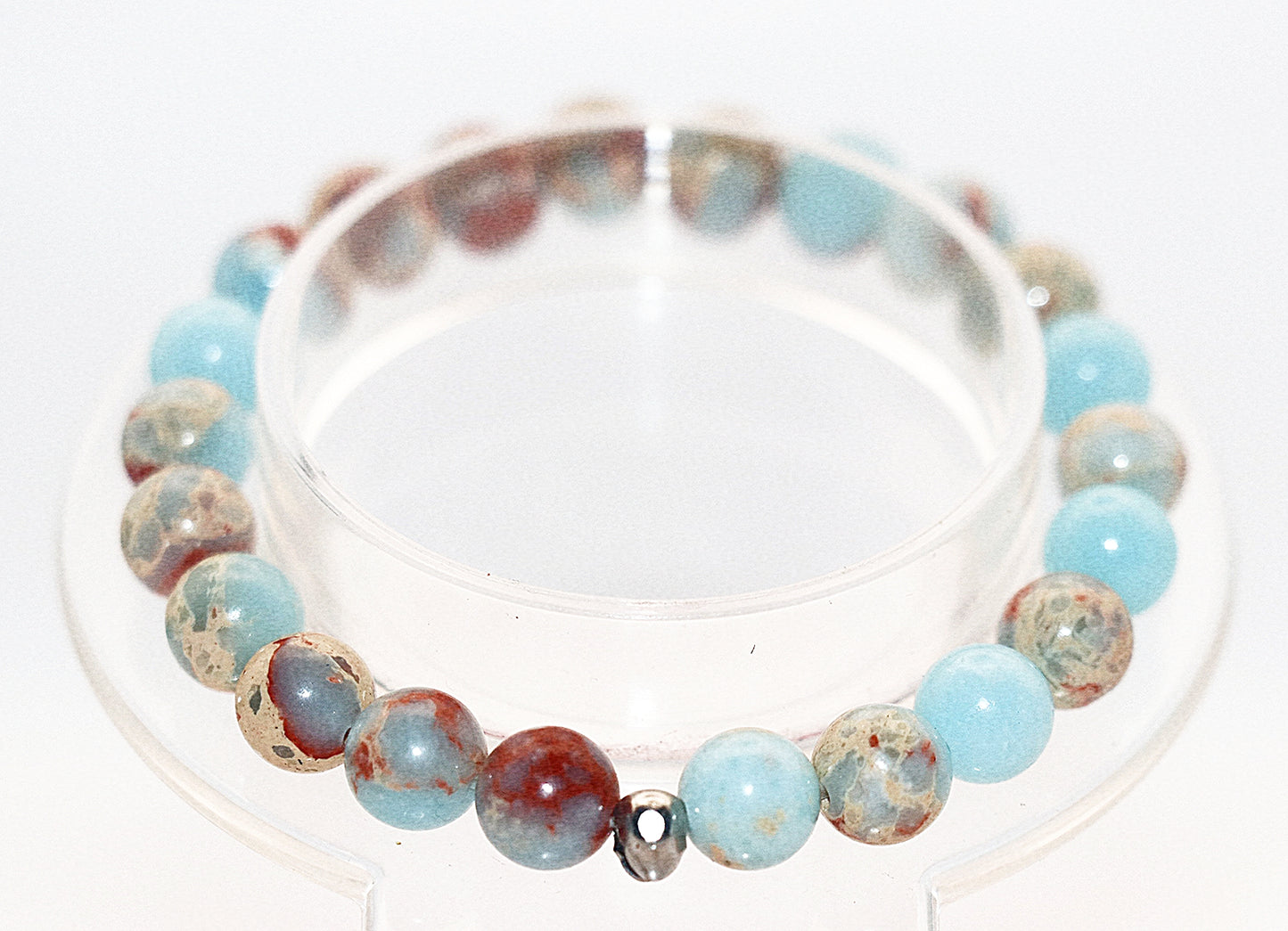 Agalmatolite Gemstone Bracelet