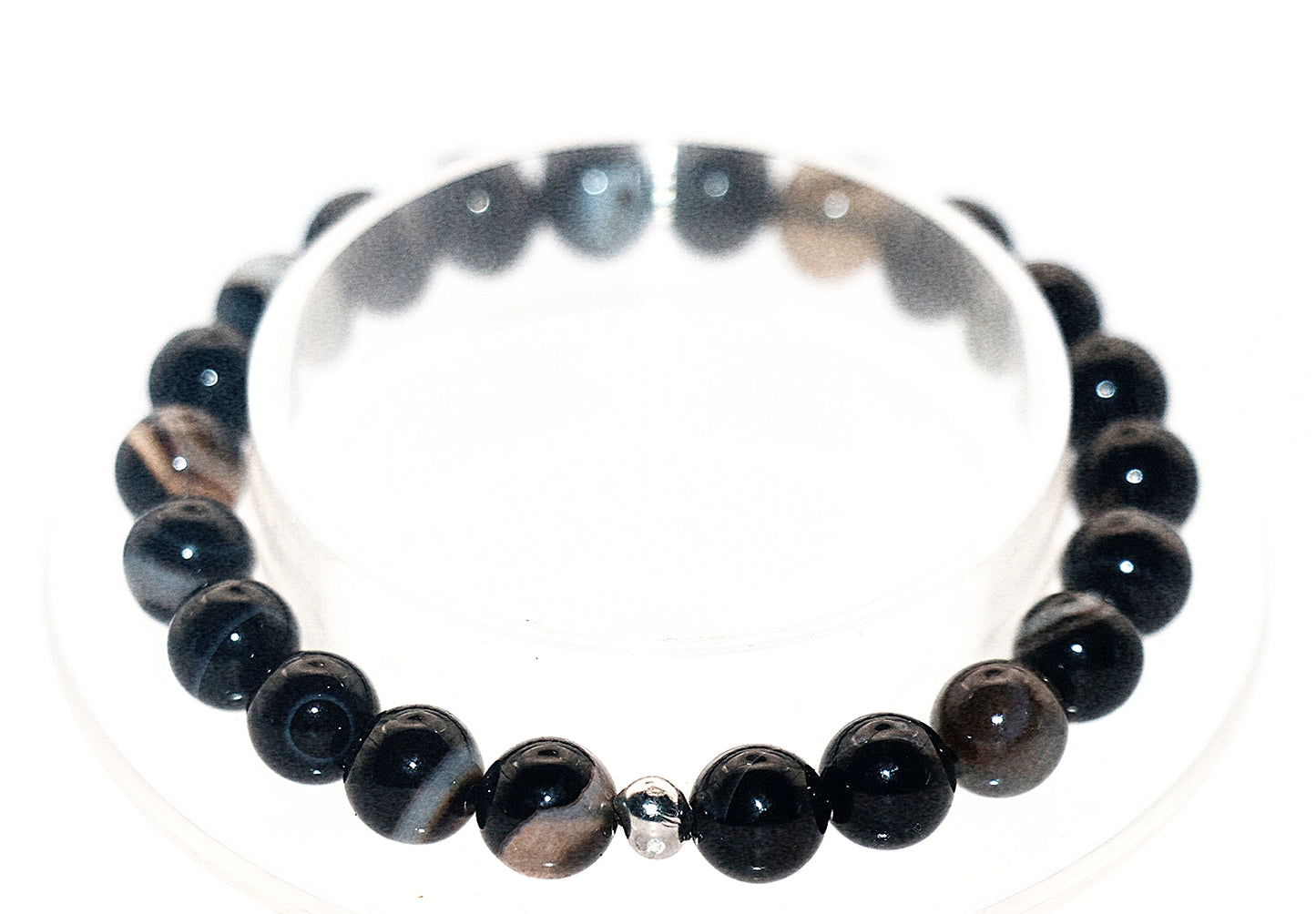 Black sardonyx Gemstone Bracelet