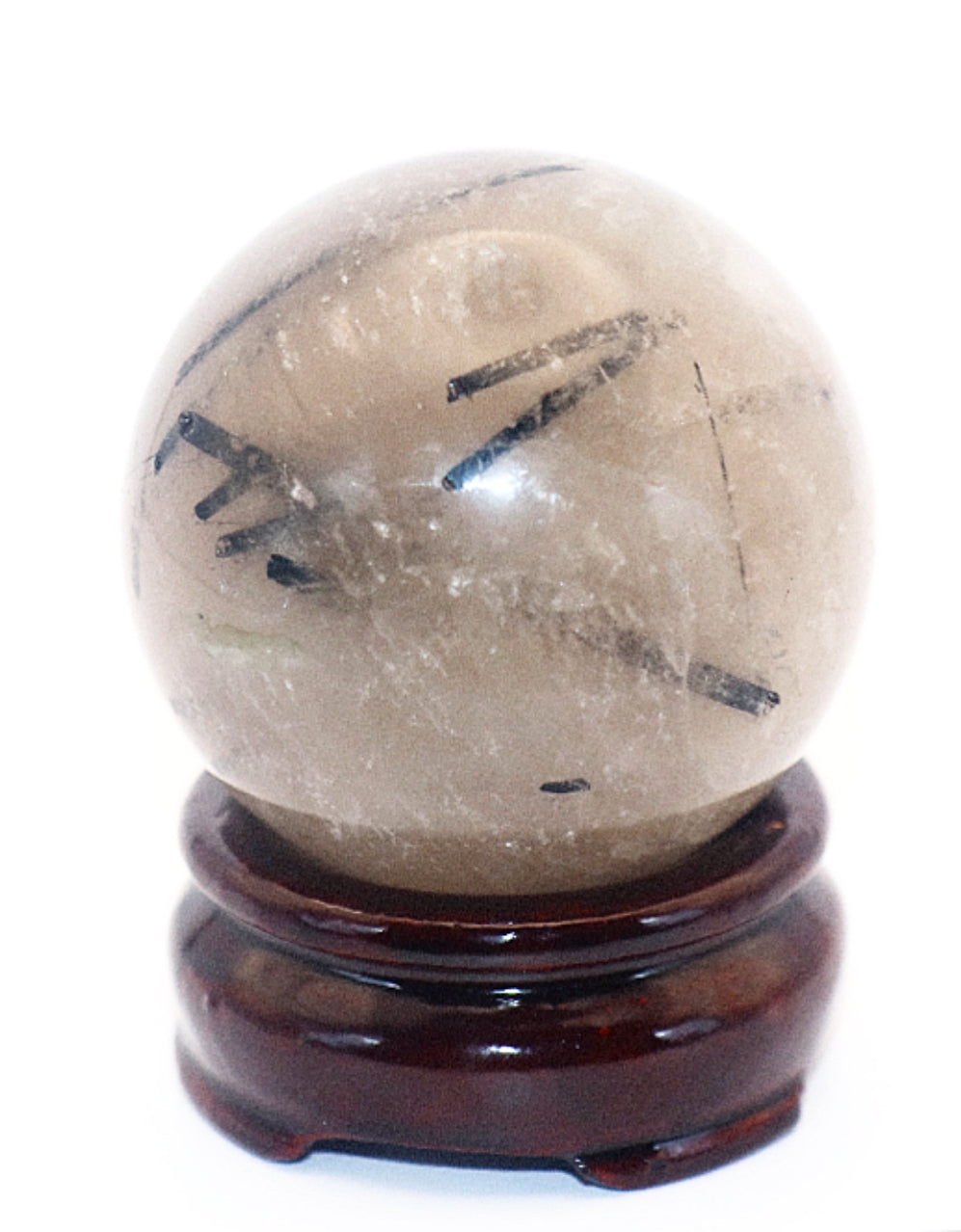 Rare 70 - 80mm 58mm - 78mm - 88mm Black Tourmaline Gemstone Spheres & Stand