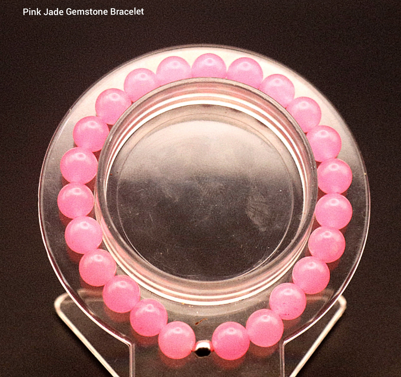Pink Jade Gemstone Bracelet