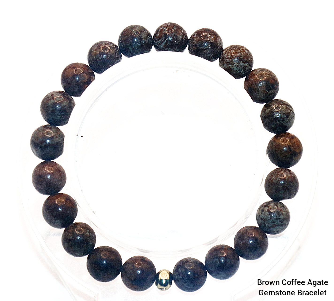 Coffee Agate Gemstone Bracelet