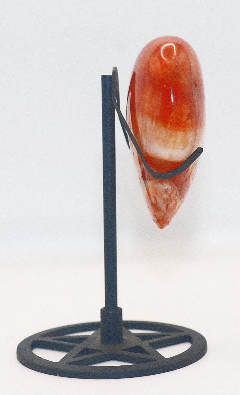 Carnelian Carved Heart Gemstone Success Active