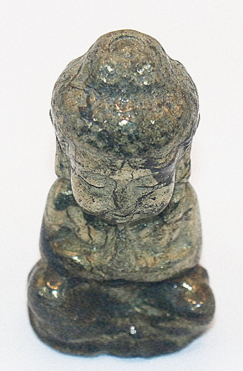 Pyrite Curved Buddha Meditating Gemstone