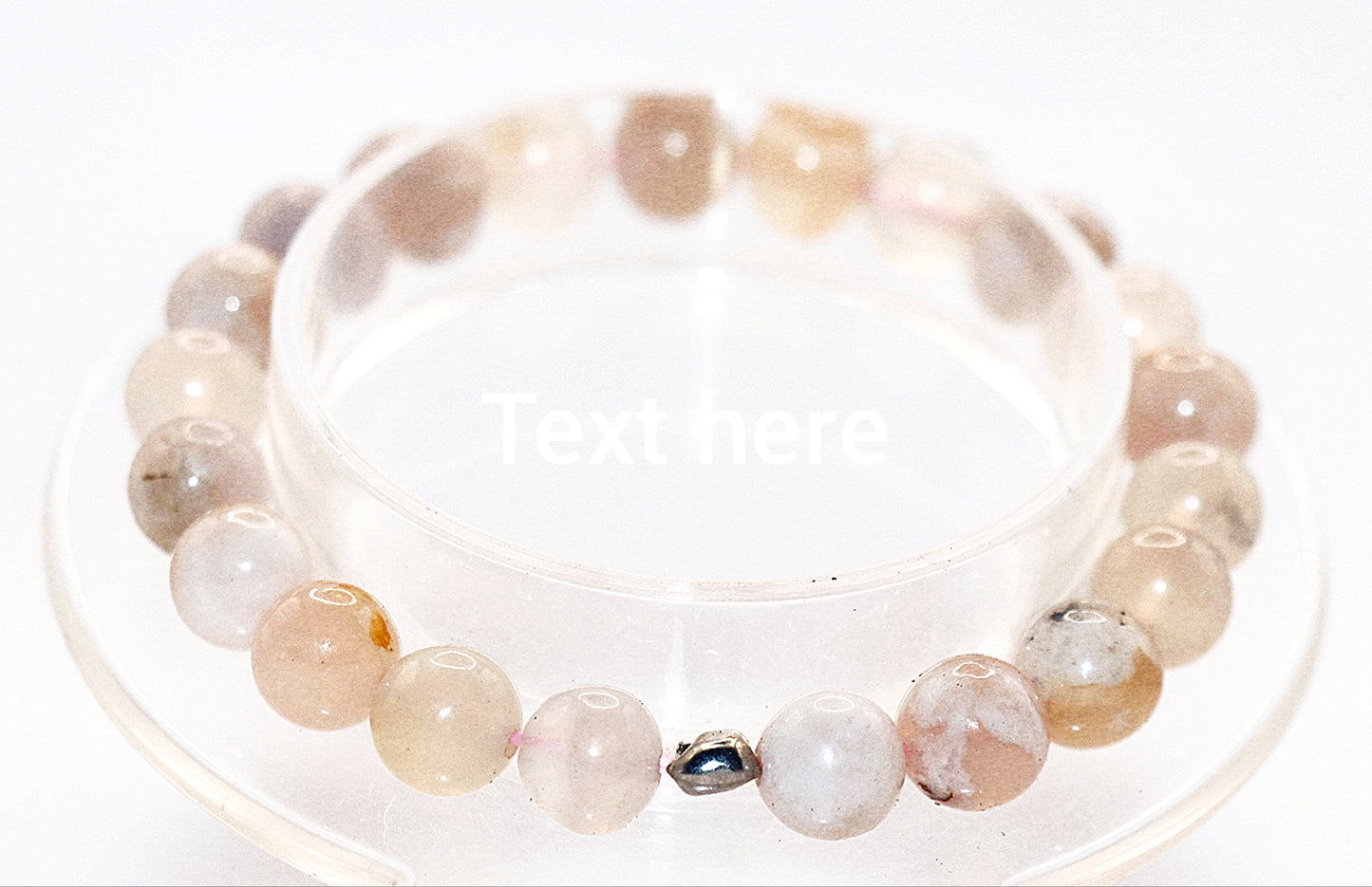 Flower Agate Gemstone Bracelet