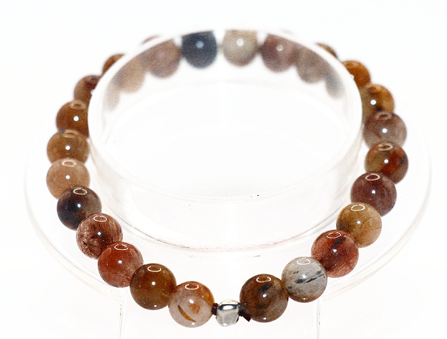 Rabbit Hair Quartz Gemstone Bracelet