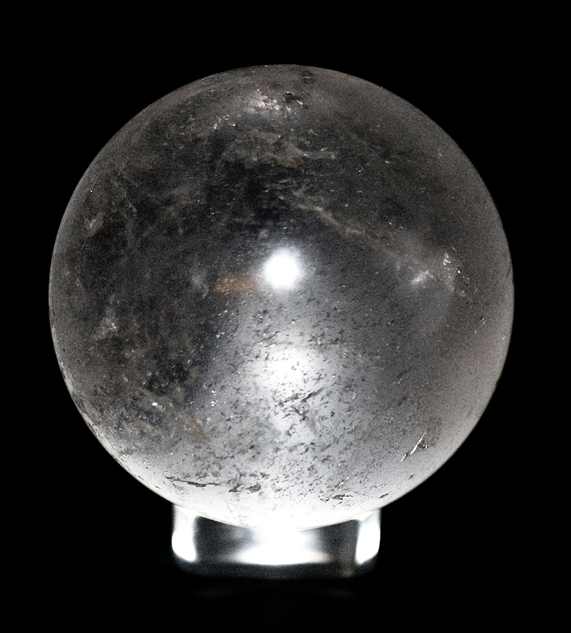 35 - 45mm & 50mm Clear Quartz Gemstone Spheres & Clear Square Sphere Stand