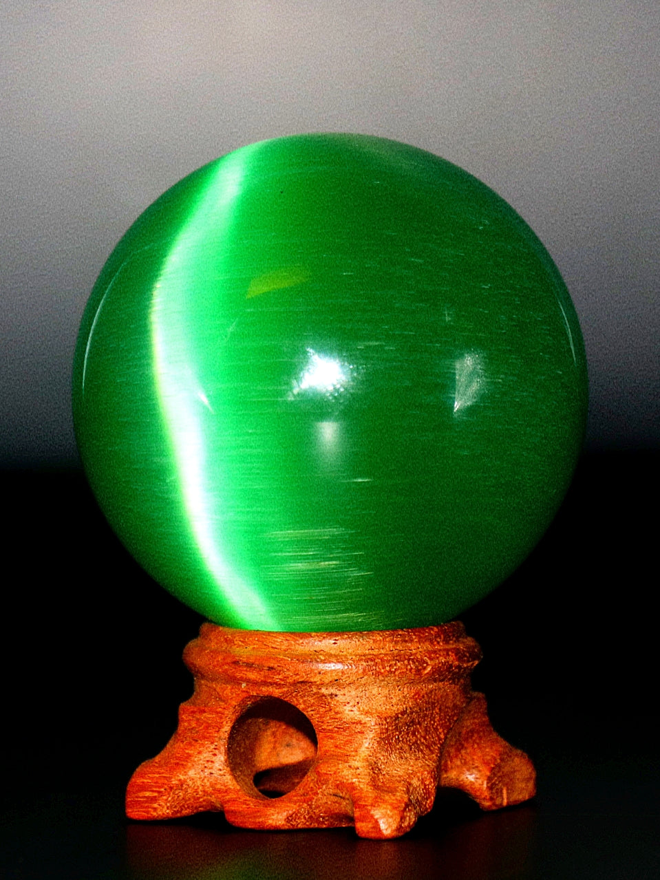 Pulsera de piedras preciosas de ojo de gato verde