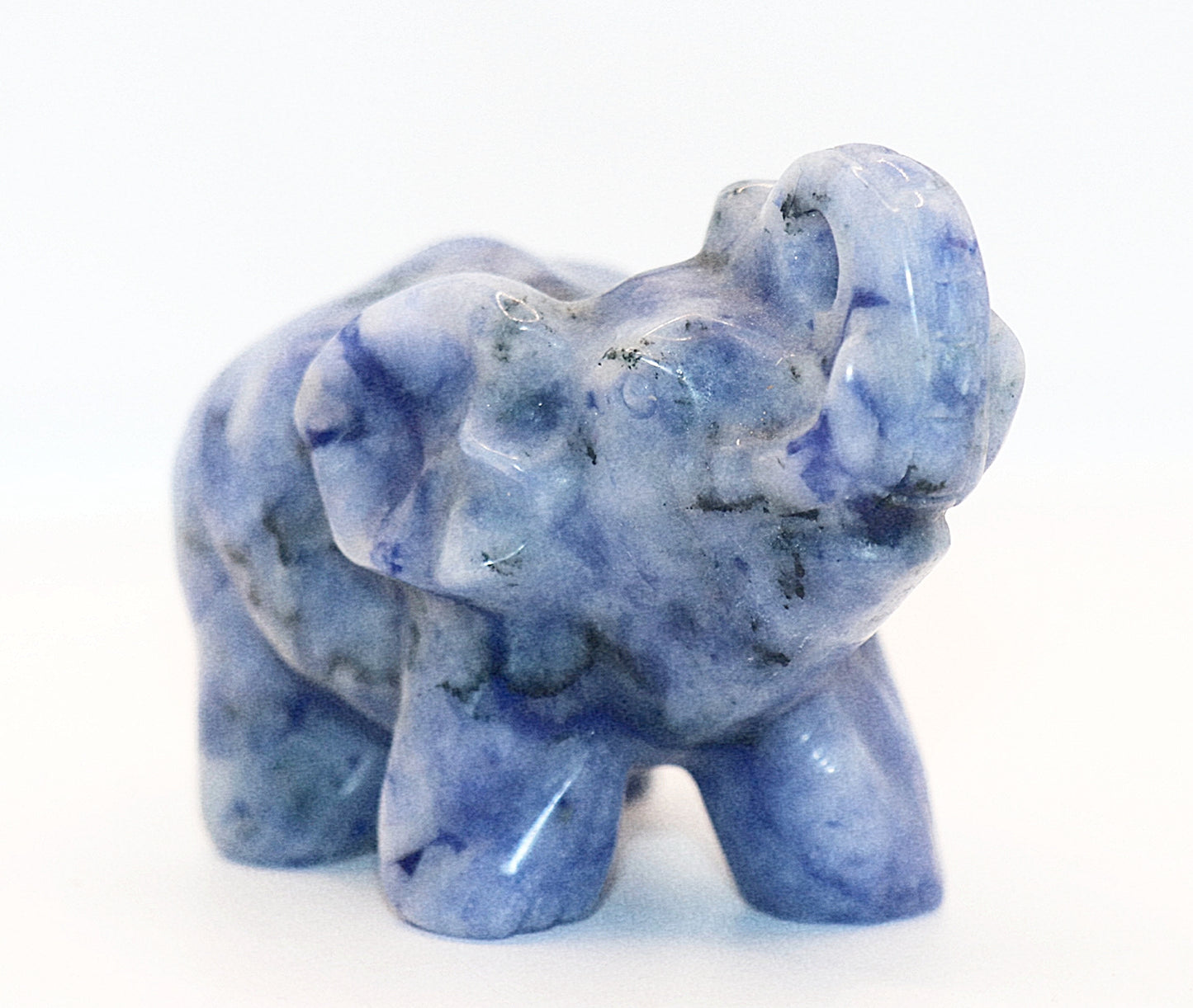 Sodalite Carved Elephant Gemstone