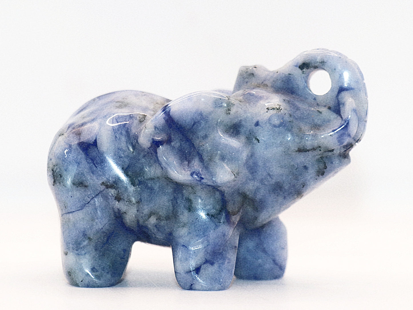 Sodalite Carved Elephant Gemstone