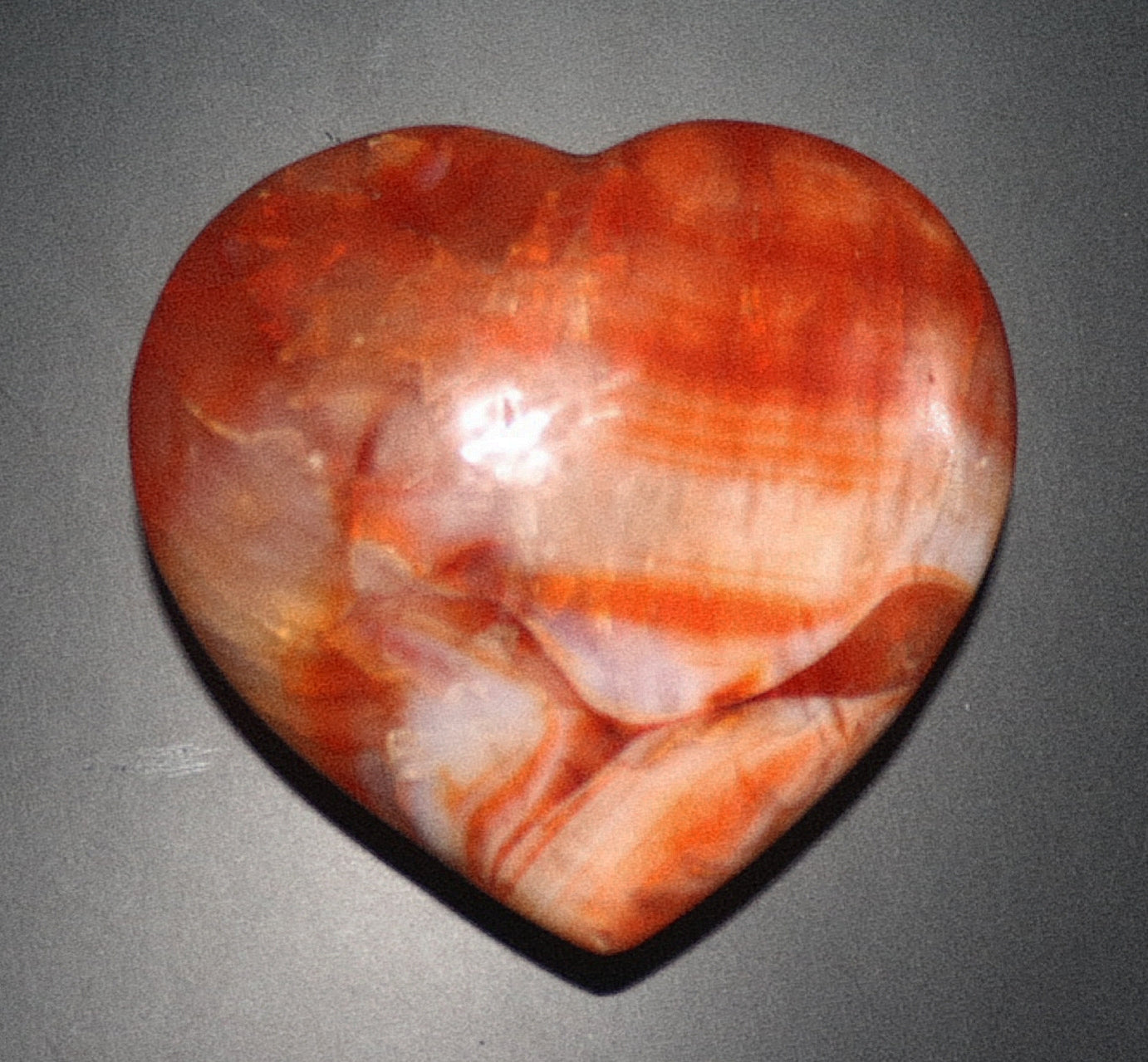 Carnelian Carved Heart Gemstone Success Active