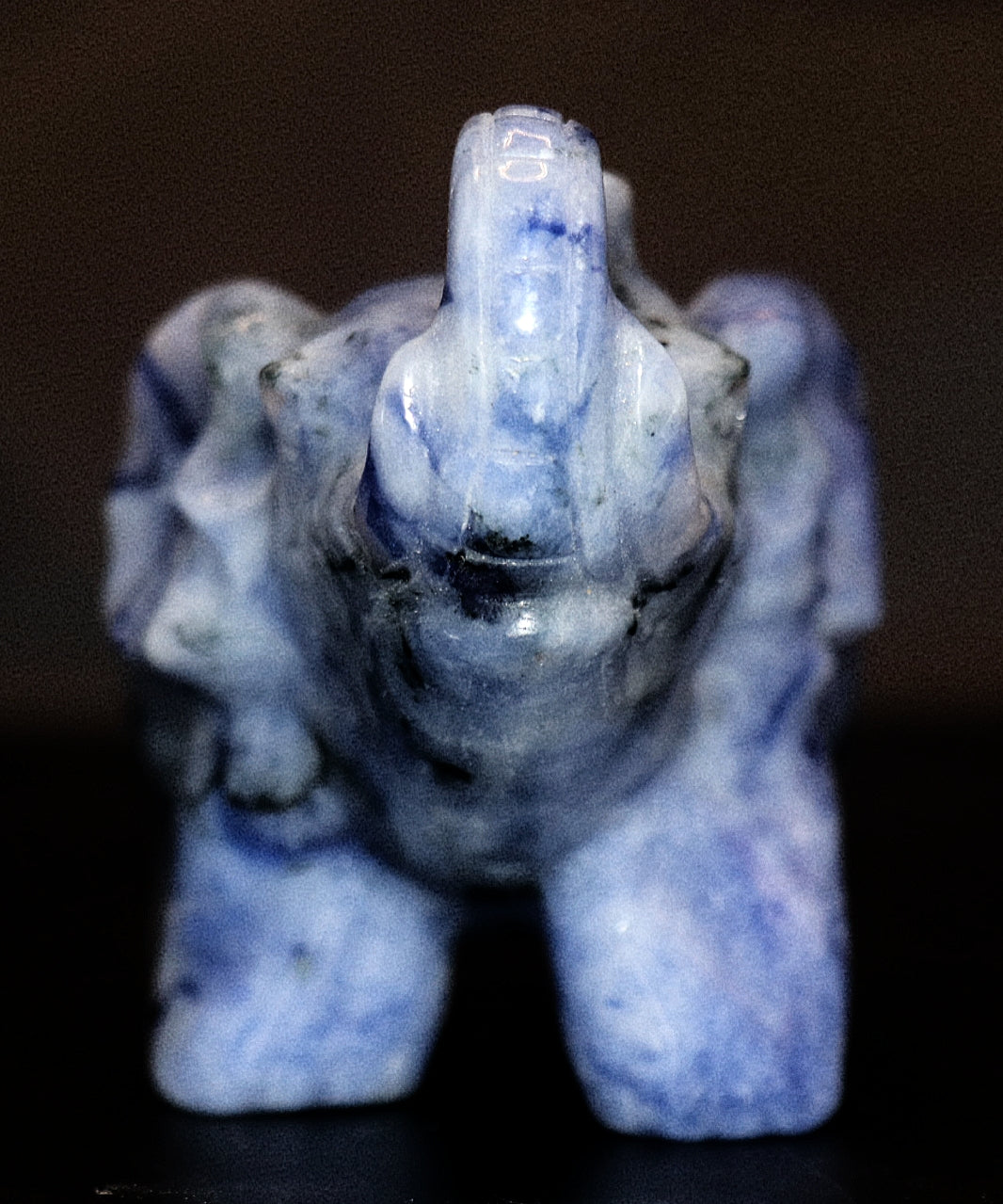 Sodalite Carved Elephant Gemstone