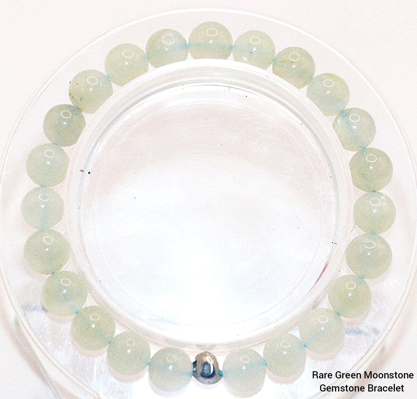 Rare Green Moonstone Gemstone Bracelet