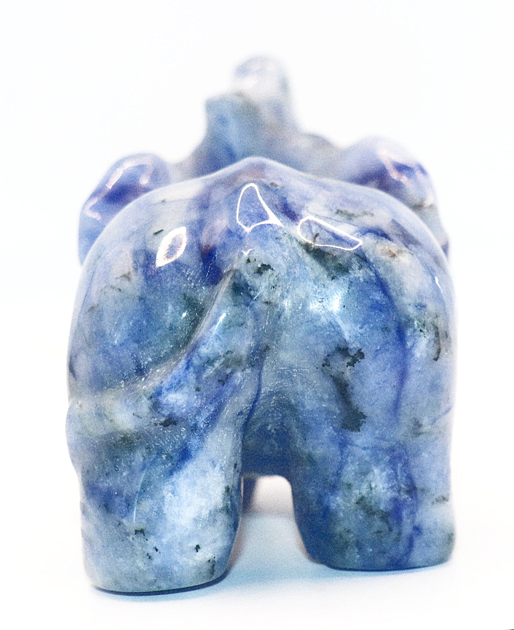 Sodalite Carved Elephant Gemstone