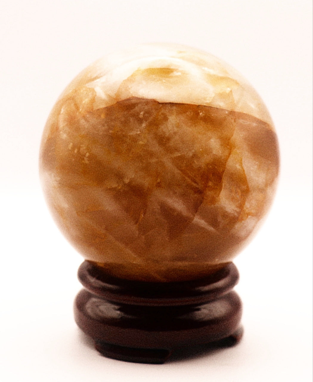 70 - 80mm 73mm - 87mm Rare Golden Healer Gemstone Sphere & Stand