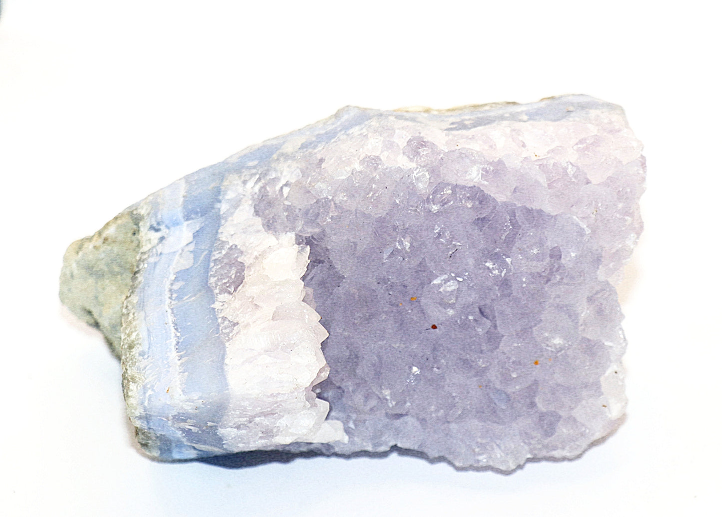 Blue Lace Agate Gemstone Specimen & Stand
