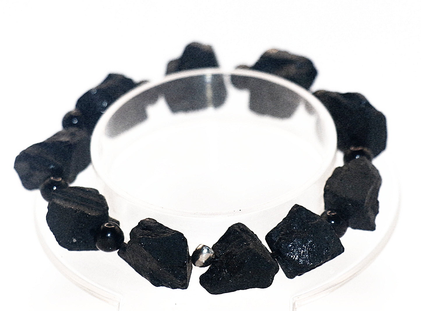 Rare Natural Black Tourmaline Gemstone bracelets