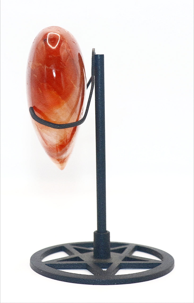 Carnelian Carved Heart Gemstone Success Active