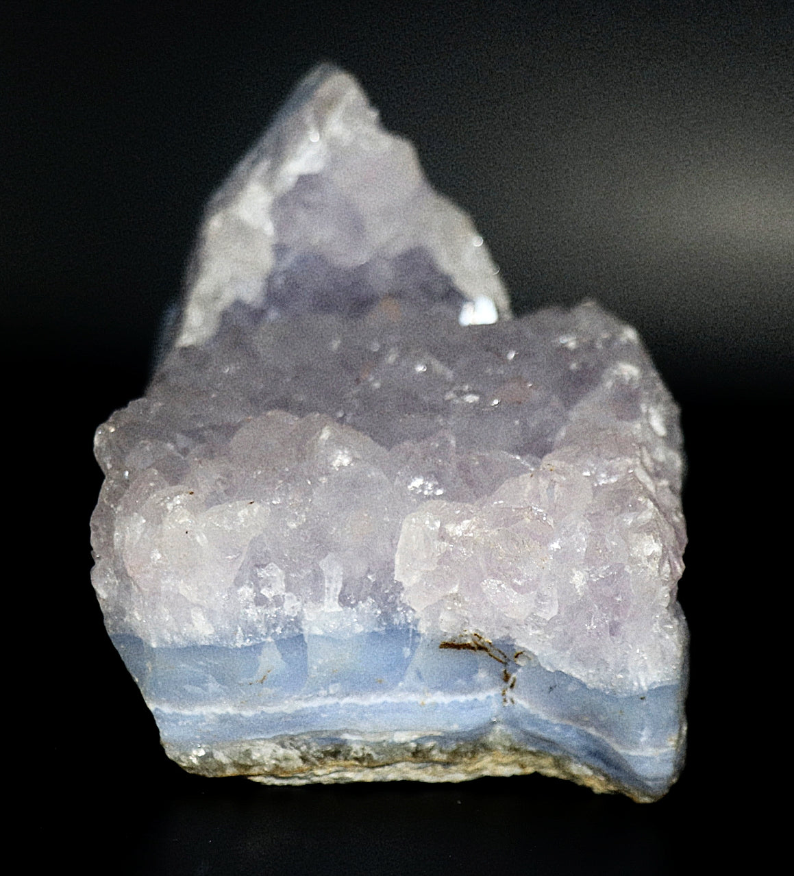 Blue Lace Agate Gemstone Specimen & Stand