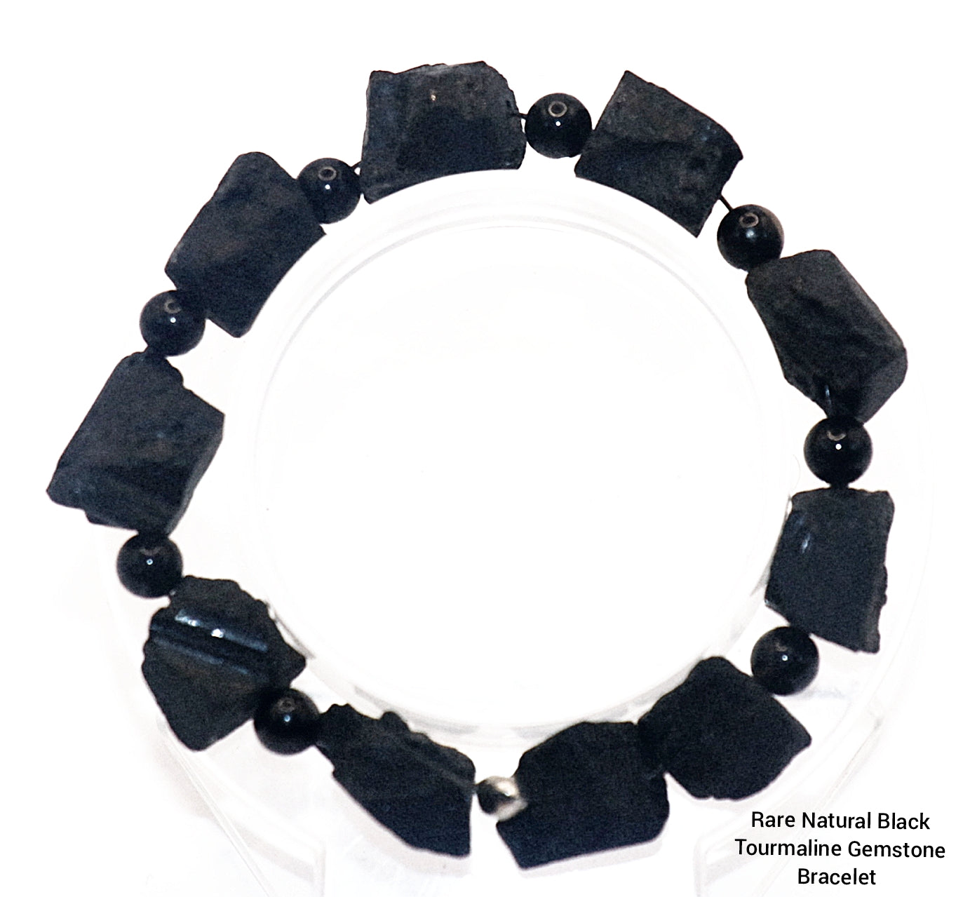 Rare Natural Black Tourmaline Gemstone bracelets