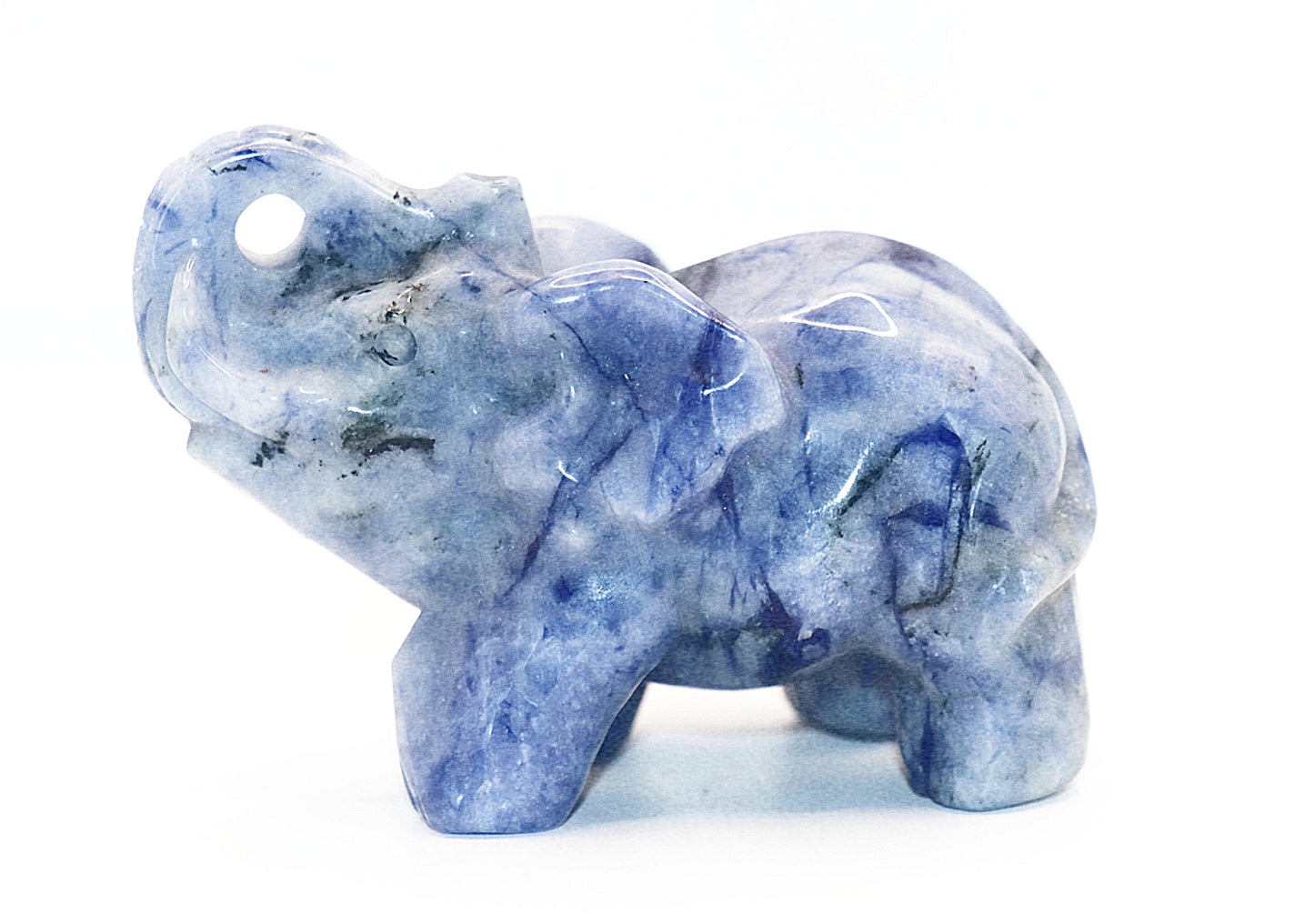 Sodalite Carved Elephant Gemstone