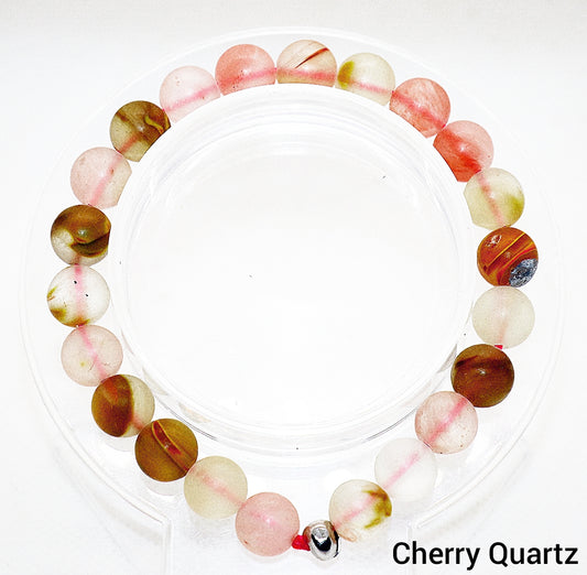 Cherry Quartz Gemstone Bracelet