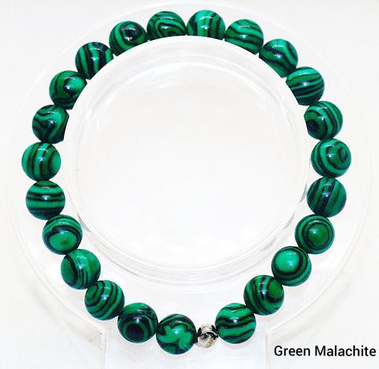 Green Malachite Gemstone Bracelet