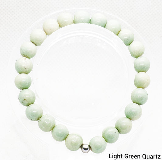 Light Green Quartz Gemstone Bracelet