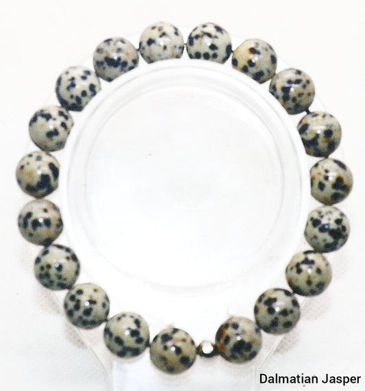 Dalmatian Jasper Gemstone Bracelet