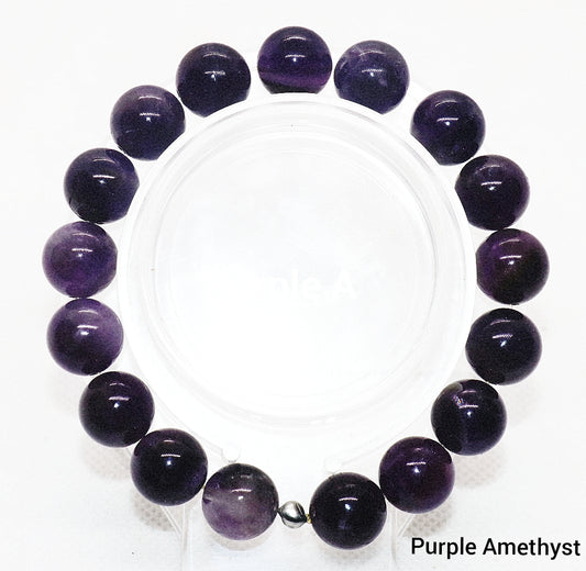 Purple Amethyst Gemstone Bracelet