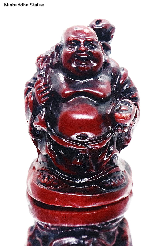 Min Buda feliz de granate rojo