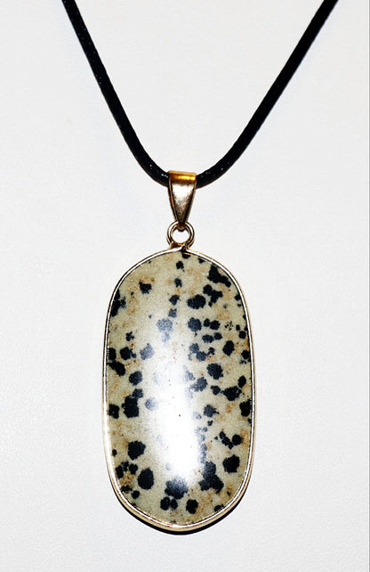 Dalmatian Jasper Pendant & Necklace