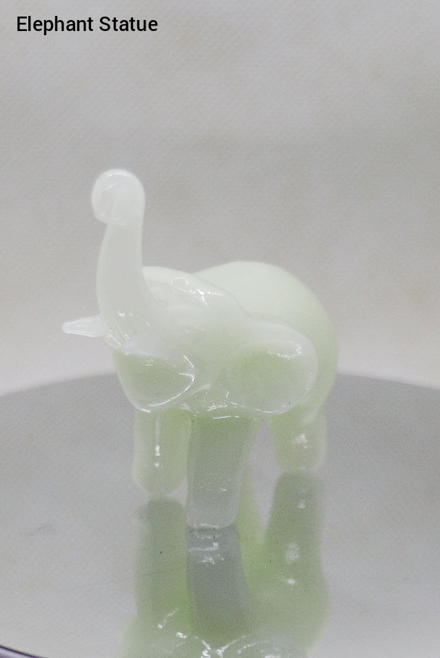 Light Green Elephant Statue