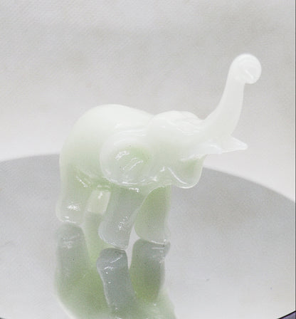 Light Green Elephant Statue