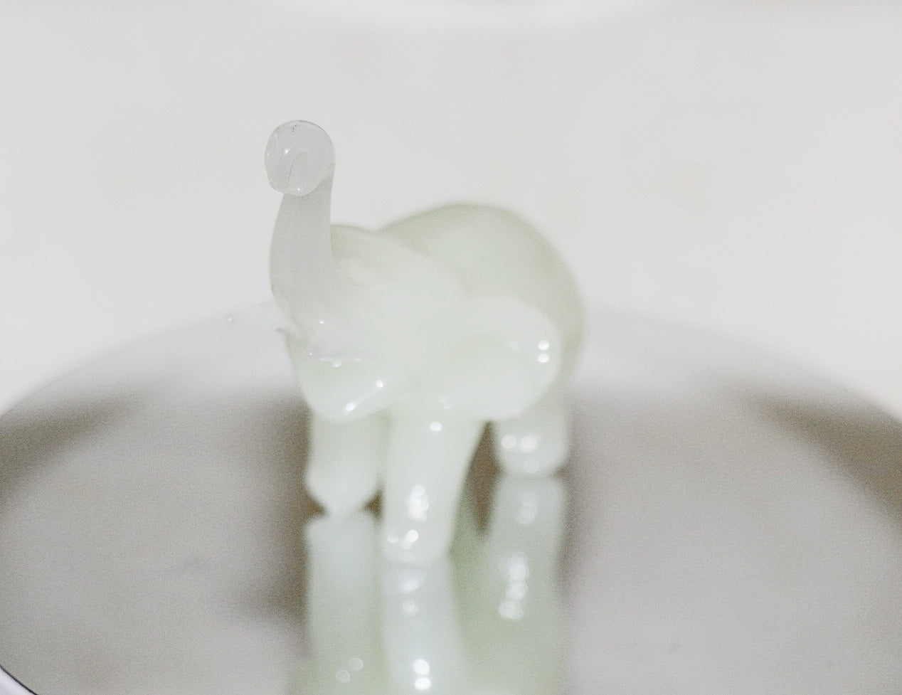 Light Green Elephant Statue