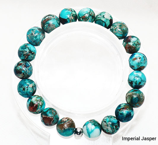 Imperial Jasper Gemstone Bracelet