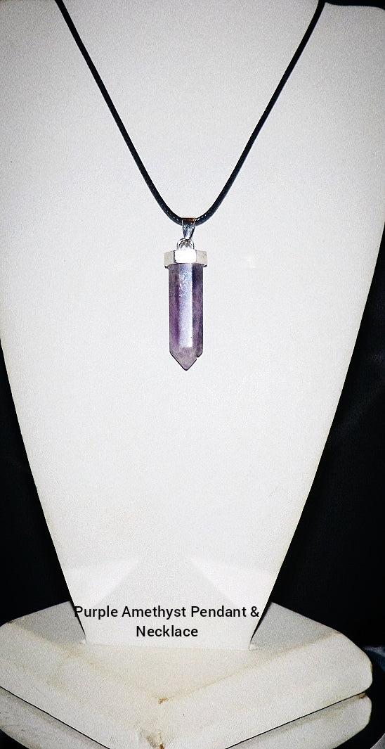 Purple Amethyst Pendant & Necklace