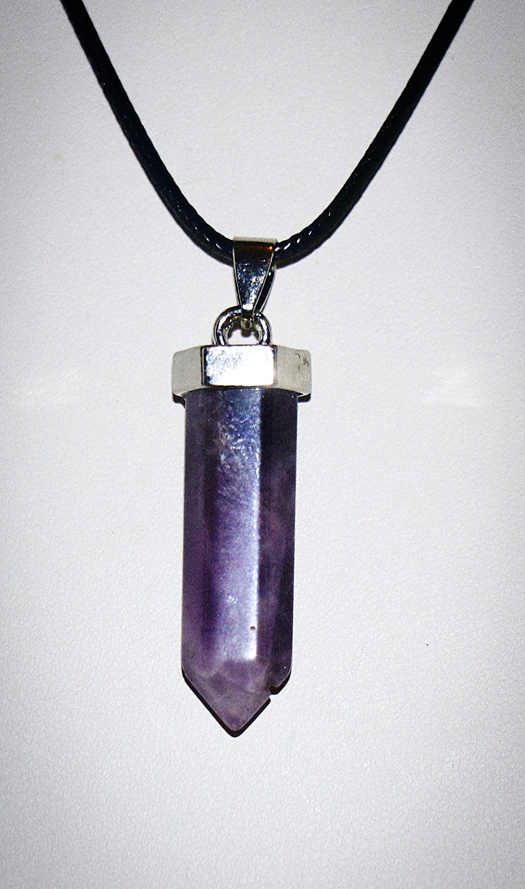 Purple Amethyst Pendant & Necklace