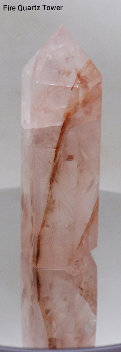 Fire Quartz Gemstone Tower